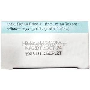 Candid V Gel, Clotrimazole 2% ww, Gel 30 g, Glenmark Pharmaceuticals, Box information, Mfg date, Exp date
