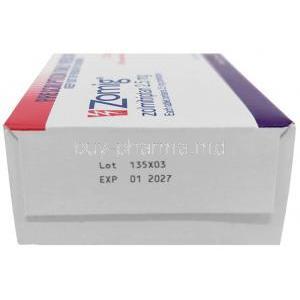 Zomig,Zolmitriptan 2.5mg, 2 tablets, Astra Zeneca, Box information, Exp date
