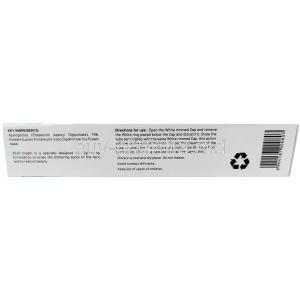 Kojic Depigmentation Cream,Azeloglicina, Kojic Dipalmitate, Cream 25 g, Torrent Pharmaceuticals Ltd, Box information, Direction for use