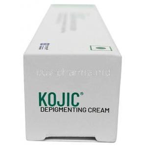 Kojic Depigmentation Cream,Azeloglicina, Kojic Dipalmitate, Cream 25 g, Torrent Pharmaceuticals Ltd, Box side view