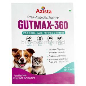 Gutmax-360 for Dogs and Cats, Prebiotic and Probiotic