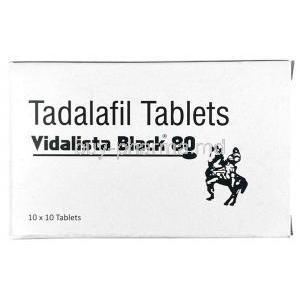 Vidalista Black, Tadalafil 80 mg, Centurion, Box front view