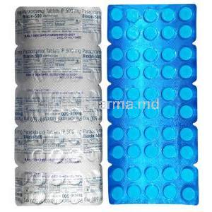 Biocin, Paracetamol 500 mg, Boizen, Blisterpack 50 tablets