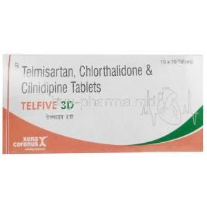 Telfive 3D, Telmisartan/ Cilnidipine/ Chlorthalidone