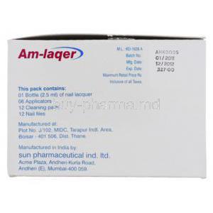 AM Laqer, Generic Loceryl, Amorolfine Nail Lacquer