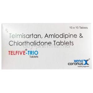 Telfive-Trio, Telmisartan/ Amlodipine/ Chlorthalidone