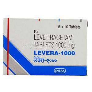 Levera 1000, Generic  Keppra,  Levetiracetam Box