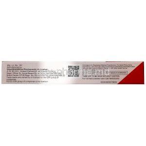 Betnovate-GM Cream, Betamethasone 0.1%,Gentamycin 0.1%,Miconazole 2%, Cream 20 g, GSK,Box information, Caution (Lamitube)