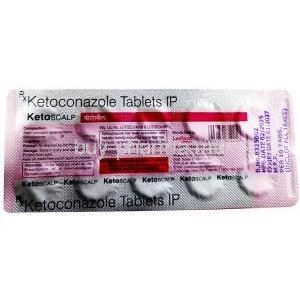 Ketoscalp, Ketoconazole 200 mg, Leeford Healthcare Ltd, Blisterpack information