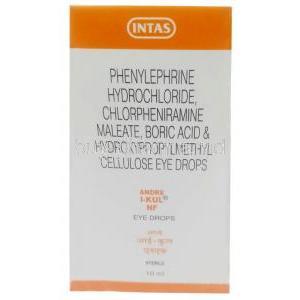 Andre I-Kul NF Eye Drop, Phenylephrine/ Chlorpheniramine Maleate/ Boric Acid/ Hydroxypropylmethyl Cellulose/ Benzalkonium Chloride