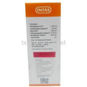 Andre I-Kul NF Eye Drop, Eye drop 10 mL, Intas Pharmaceuticals Ltd, Box information, Composition