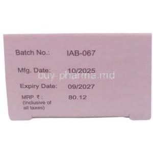 Andre I-Kul NF Eye Drop, Eye drop 10 mL, Intas Pharmaceuticals Ltd, Box information, Mfg date, Exp date
