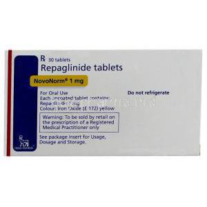 Novonorm, Repaglinide 1 Mg Box