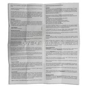 Prazopress XL 2.5, Generic Prazosin, Prazosin Hydrochloride 2.5mg tablet, information sheet page 2