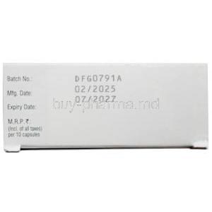 Minoz OD 100, Minocycline 100 mg, Capsule (MR), Sun Pharma,Box information, Mfg date, Exp date