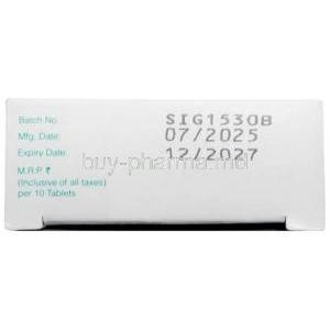 Ezact 60, Etoricoxib 60 mg, Sun Pharmaceutical Industries Ltd, Box information, Mfg date, Exp date