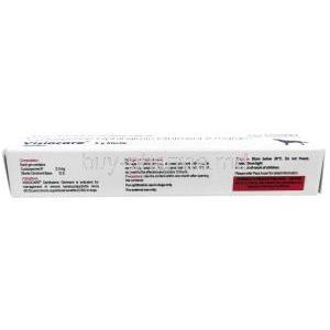 Visiocare Ophthalmic Ointment for Dogs, Cyclosporine 2 mg per gram, 5 g, SAVA Healthcare, Box information, Composition, Storage