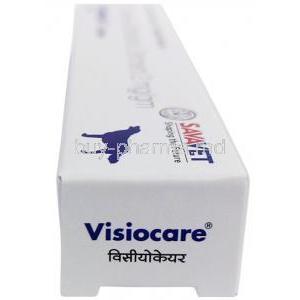 Visiocare Ophthalmic Ointment for Dogs, Cyclosporine 2 mg per gram, 5 g, SAVA Healthcare, Box side view