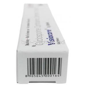 Visiocare Ophthalmic Ointment for Dogs, Cyclosporine 2 mg per gram, 5 g, SAVA Healthcare, Box side view-2