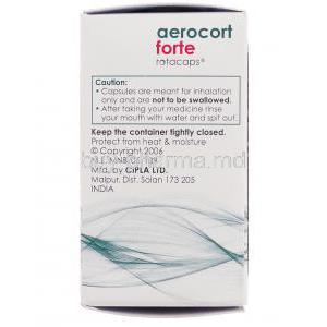 Aerocort Forte Manufacturer Information