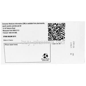 Avapro HCT, Irbesartan 150 mg/ Hydrochlorothiazide 12.5 mg, Bristol-Myers Squibb, Box information, Exp date