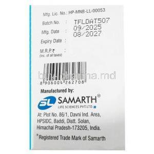 Floricot, Fludrocortisone Acetate 100 mcg, Samarth Life Science, Box information（New package）