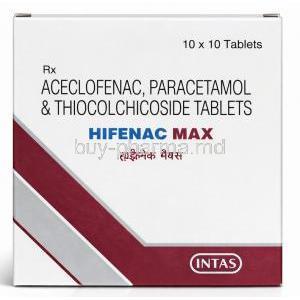 Hifenac Max, Thiocolchicoside/ Aceclofenac/ Paracetamol