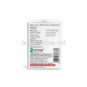Dailymet 500, Metformin 500 mg, Prevego, Box Manufacturer