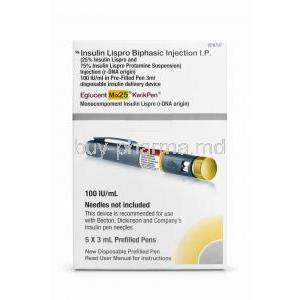 Eglucent Mix Pen Injection, Insulin