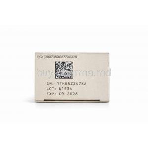 Condyline, Podophyllotoxin 0.5%, Solution 3.5 mL, Karo Pharma, Box information, Exp date