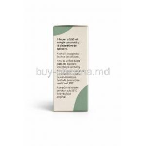 Condyline, Podophyllotoxin 0.5%, Solution 3.5 mL, Karo Pharma, Box information, Storage