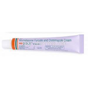 HHZole cream, Mometasone 0.1%/ Clotrimazole 1%, 20 g, Hegde and Hegde Pharmaceutica LLP, Tube