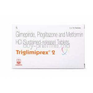 Triglimiprex, Glimepiride/ Metformin/ Pioglitazone