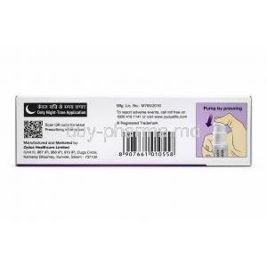 Skinlite Cream, Hydroquinone, Tretinoin and Mometasone 15g, Box Information