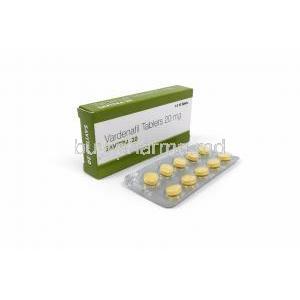 Savitra-20, Vardenafil 20 mg, Vista Pharma, Box, Blisterpack