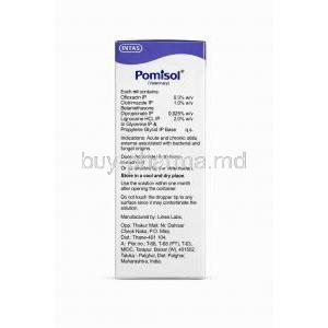 Pomisol Ear Drops (Intas), Product information