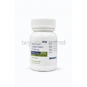 Maktrone, Abiraterone Acetate 500mg, Bottle