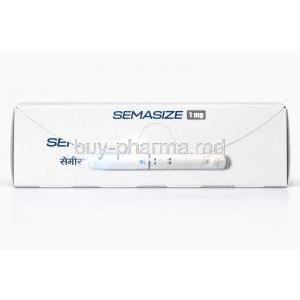 SemaSize Pen Injection, Semaglutide 4mg/ 3 mL(1.34 mg/mL), Alkem Laboratories Ltd, Prefilled Pen Injection, Box top view