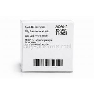 Erdanat-3, Erdafitinib 3 mg, 28 tablets(Bottle), Natco Pharma, Box information, Mfg date, Exp date