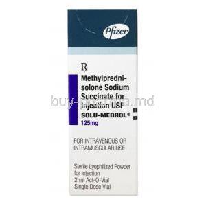 Solu-Medrol Injection, Methylprednisolone 125mg box