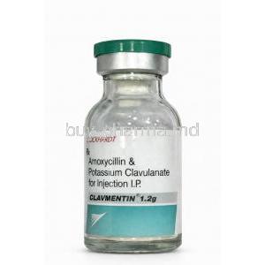 Clavmentin Injection, Amoxycillin 1000mg/ Clavulanic Acid 200mg, Wockhardt, Bottle