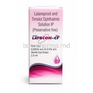 Latocom CF Eye Drop, Latanoprost/ Timolol