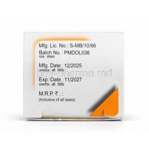 Moxi D Eye Drops, Moxifloxacin 0.5% w/v / Dexamethasone 0.05% w/v, Eye Drops 10 mL, Laborate Pharmaceuticals India, Box information, Mfg date, Exp date