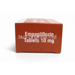 Empagliflozin 10 mg (Vista),Empagliflozin 10 mg, Vista Pharma, Box side view