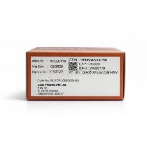Empagliflozin 10 mg (Vista),Empagliflozin 10 mg, Vista Pharma, Box information, Mfg date, Exp date