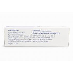 Benzac AC Gel, Benzoyl Peroxide 2.5%, information