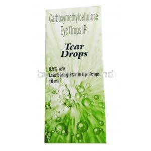 Tear Drops, Carboxymethylcellulose box