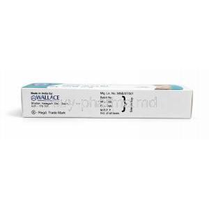 Persol AC Gel, Benzoyl Peroxide Gel, Benzoyl Peroxide 2.5 %, Gel 30 g, Wallace, Box Bottom view (New package 2026)