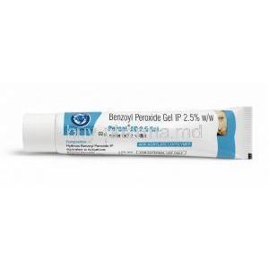 Persol AC Gel, Benzoyl Peroxide Gel, Benzoyl Peroxide 2.5 %, Gel 30 g, Wallace, Tube front view (New package 2026)