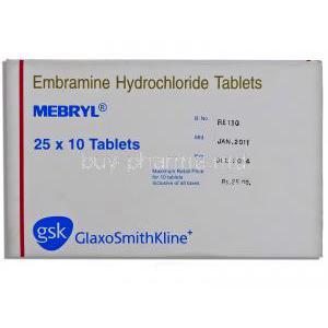 Mebryl, Embramine 25 Mg Tablet (GSK)